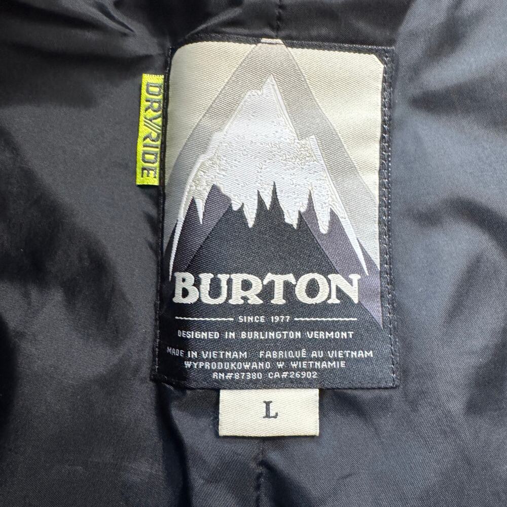 Burton Dryride Snowbaarding Pants Large Black Skiing Waterproof Insulated - Picture 9 of 16